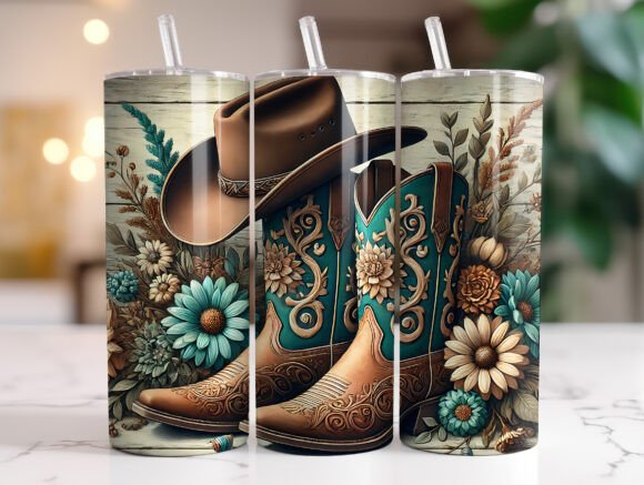 20 Oz Retro Western Cowboy Tumbler Wrap Review