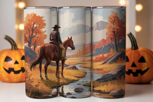 Autumn Cowboy Landscape 20oz Tumbler Review