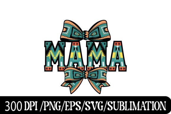 Boho Western Mama Design with Tribal Aztec Flair