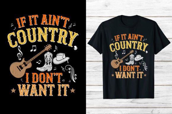 Country Music Retro Western Music Shirt