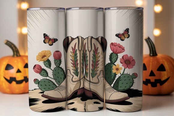 Cowboy Boots Flowers 20oz Tumbler Review