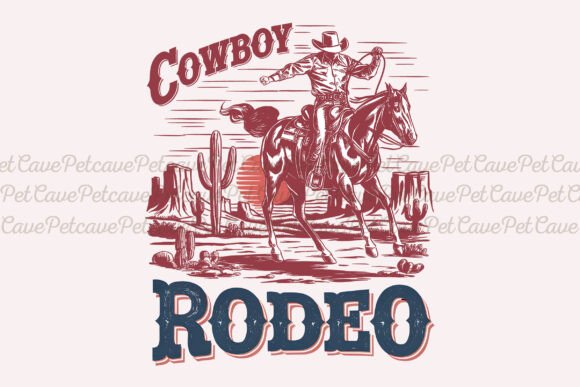 Cowboy Rodeo Sublimation PNG Design Review for Real Projects
