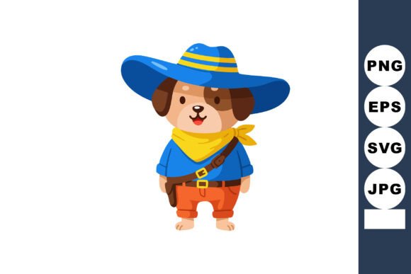 Cute Dog Dressed As Cowboy Wearing Blue: A Playful Embroidery Design Review