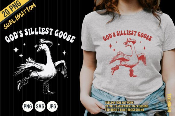 God’s Silliest Cowboy Goose Dancing Shir