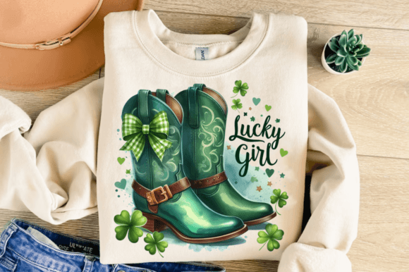 Lucky Girl PNG, Western Cowgirl Boots Embroidery Design Review
