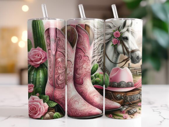 Pink Horse Western Boots Tumbler Wrap: A Designer’s Practical Review