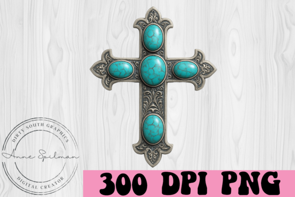 Turquoise Silver Western Cross Concho Review