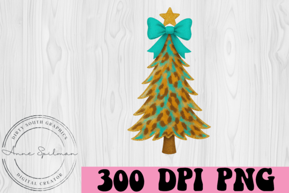 Western Christmas Tree Coquette Bow