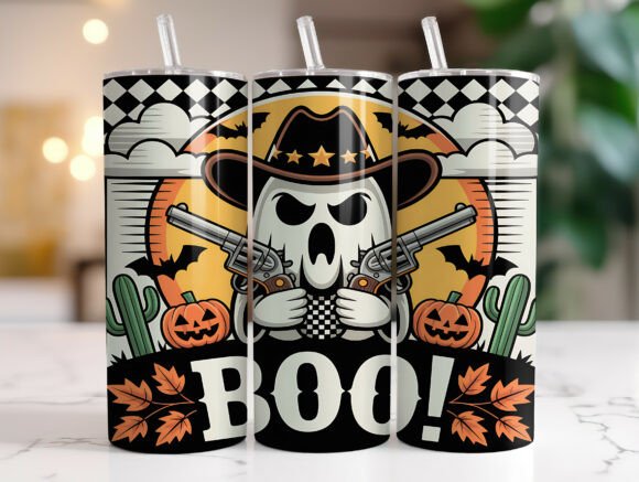 Western Ghost Halloween 20oz Tumbler Design Review