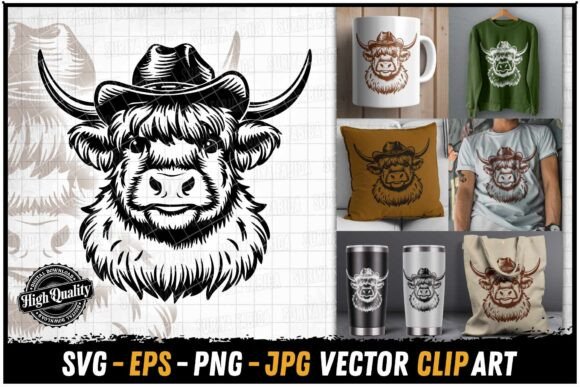 Western Highland Cow with Cowboy Hat Review: A Fun and Functional Embroidery Design